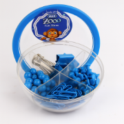 Picture of Mas 622 - 623 Plastic Pin Box with 4 Compartments (Push Pin + Round Pin + Bulldog Clip + Binder Clip)