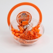 Picture of Mas 622 - 623 Plastic Pin Box with 4 Compartments (Push Pin + Round Pin + Bulldog Clip + Binder Clip)