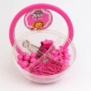 Picture of Mas 622 - 623 Plastic Pin Box with 4 Compartments (Push Pin + Round Pin + Bulldog Clip + Binder Clip)