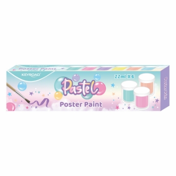 Zeige Details für Keyroad Pastellplakatfarben, 6 Farben je 22ml – Modell KR972427 Bild von Keyroad Pastellplakatfarben, 6 Farben je 22ml – Modell KR972427