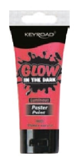 Bild von Keyroad fluoreszierende Gel-Plakatfarbe 75ml Rot – Modell KR973303