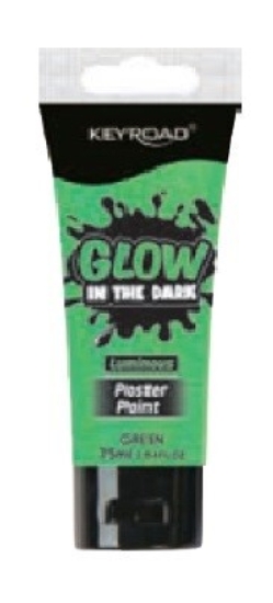 Bild von Phosphoreszierende Plakatfarbe 75 ml Grün – Keyroad Modell KR973305