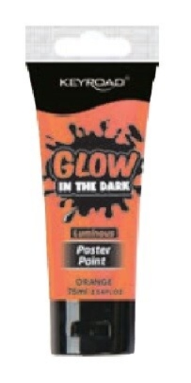 Bild von Phosphoreszierende Plakatfarbe 75 ml Orange – Keyroad Modell KR973308