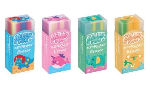 Image de Gomme Jelly Fun Colorée Keyroad - Modèle KR973317