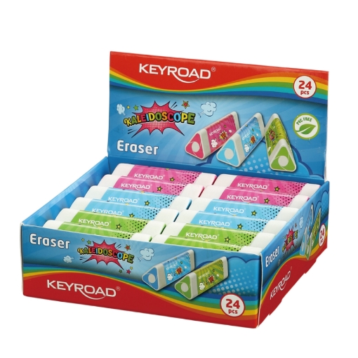 Image de Gomme Triangulaire Colorée Keyroad - Modèle KR971853
