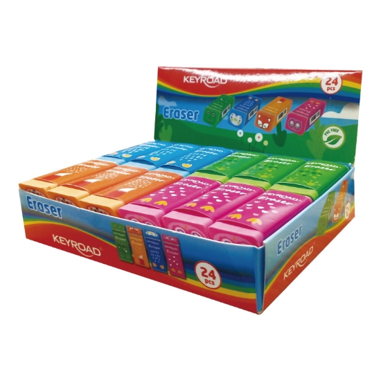 图片 Keyroad 彩色塑料橡皮擦 - 型号 KR972352