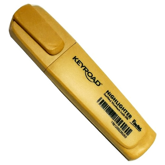Picture of قلم فسفوري ذهبي ميتاليك - كى رود موديل KR973156