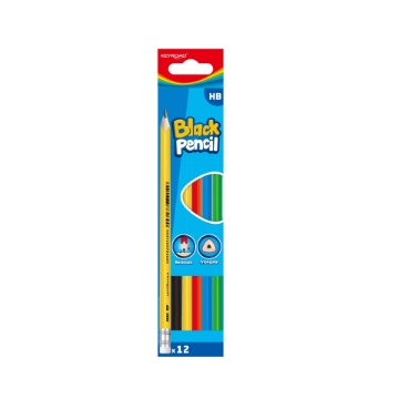 Show details for Triangular Graphite Pencil with Eraser HB - Keyroad Model KR972793 Picture of Triangular Graphite Pencil with Eraser HB - Keyroad Model KR972793