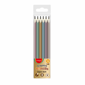 Show details for Graphite Pencil HB with Eraser, Metallic Colors - Keyroad Model KR972511 Picture of Graphite Pencil HB with Eraser, Metallic Colors - Keyroad Model KR972511