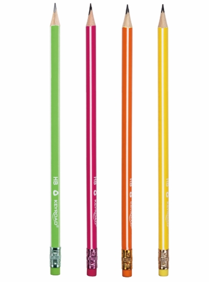 Picture of قلم رصاص  خشب مثلث HB باستيكة، ألوان نيون 2.2 مم - كى رود موديل KR972512