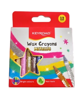 Mostrar detalles de Set de Crayones de Cera Metálicos Keyroad, 12 Colores, Modelo KR973350 Imagen de Set de Crayones de Cera Metálicos Keyroad, 12 Colores, Modelo KR973350