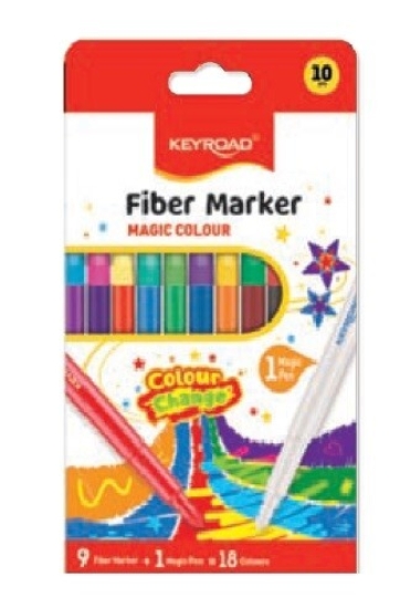 Bild von Keyroad Magic-Fasermaler-Set, 10 Farben, Modell KR972227