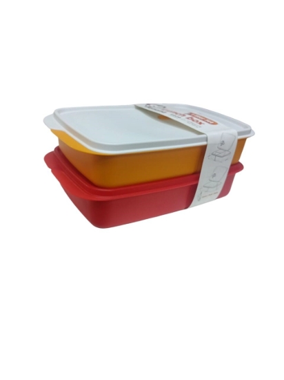 Bild von Kunststoff-Lunchbox-Set 2 Stück 1 Liter - Banana