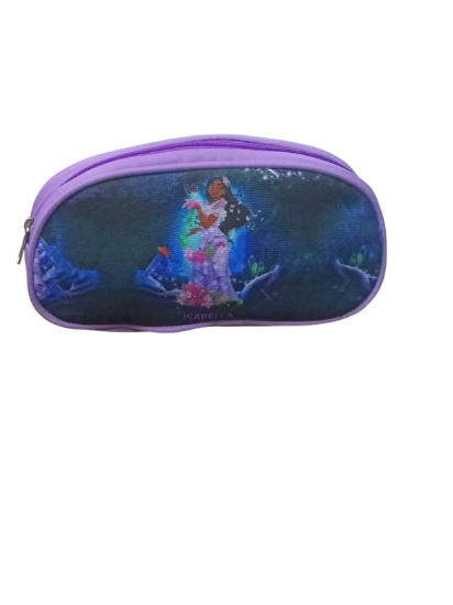 Picture of Disney printed fabric pencil case with colorful designs and single zipper