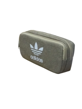 显示明细 双拉链彩色布艺笔袋 图片 双拉链彩色布艺笔袋