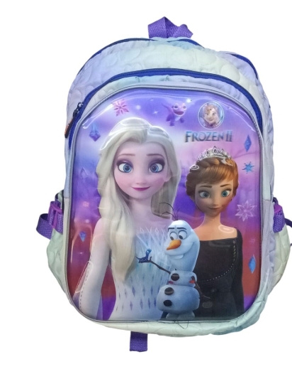 Picture of School bag 3 zippers Disney designs 16 liters