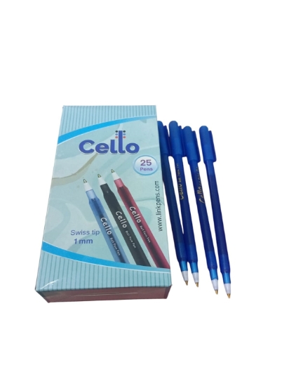 图片 蓝色圆珠笔，0.7 毫米 – Cello