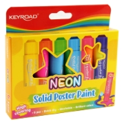 Bild von Keyroad Neon Plakatfarben - 6 Auswaschbare Schnell Trocknende Farben - Modell KR972649