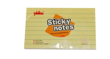 显示明细 Yidoo 黄色横线便签纸 125 × 75 毫米 100 张 型号 SN3640 图片 Yidoo 黄色横线便签纸 125 × 75 毫米 100 张 型号 SN3640