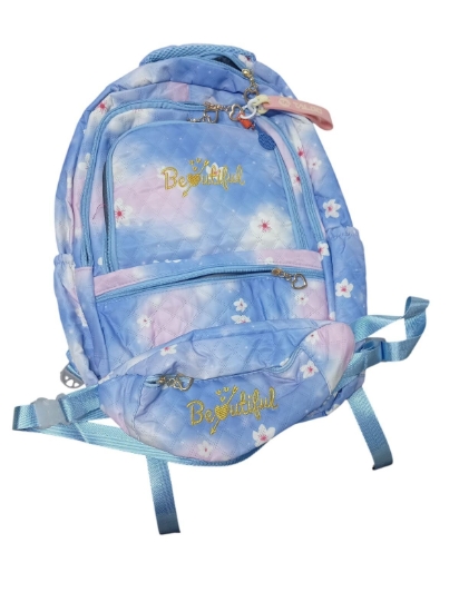 Bild von Talgo Schulrucksack mit 5 Reißverschlüssen + mittelgroßem Federmäppchen