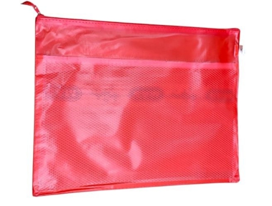 Bild von Tasche mit Reißverschluss rot Größe B4 Simba Modell S6645-1