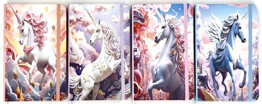 Picture of Simba Hardcover Spine Notebook with Lined Cream Paper 80 Sheets - Model 1702-3