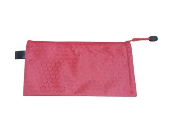 Image de Pochette à Fermeture Éclair Simba Rouge Fluo Format B6 Modèle M010