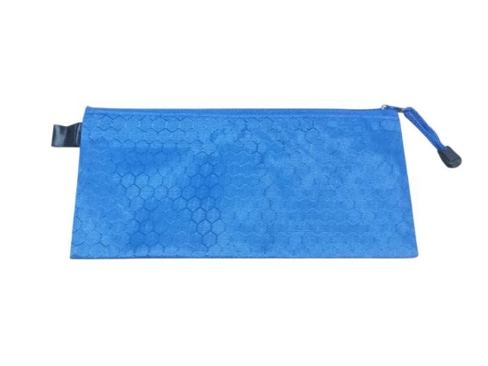 Image de Pochette à Fermeture Éclair Simba Bleu Fluo Format B6 Modèle M010