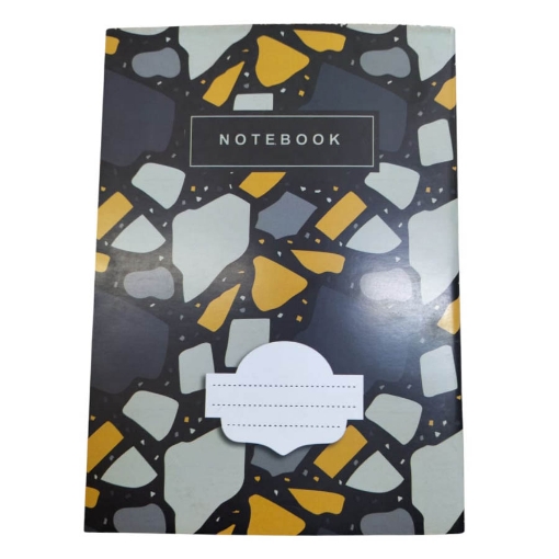 Picture of School Notebook with Alternating Pages 60 Sheets, Marble Design, Coated Cover 16 × 22.5 - Extra Line