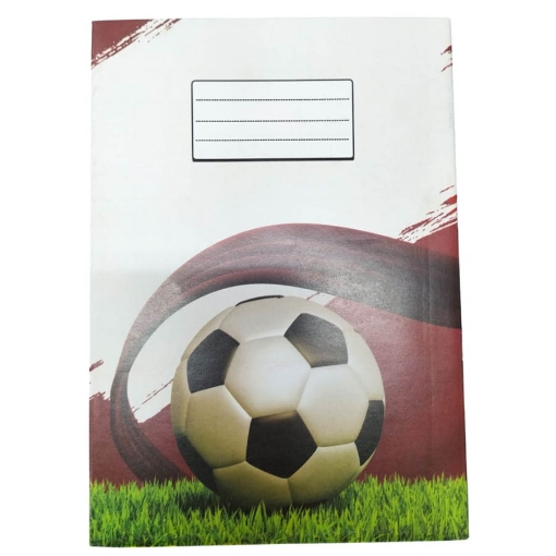 Picture of School Notebook Squared 40 Sheets, Football Design, Coated Cover 16 × 22.5 cm - Extra Line