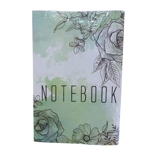 Picture of University Plain Notebook 60 Sheets, Rose Design, Coated Cover A4 – Extra Line