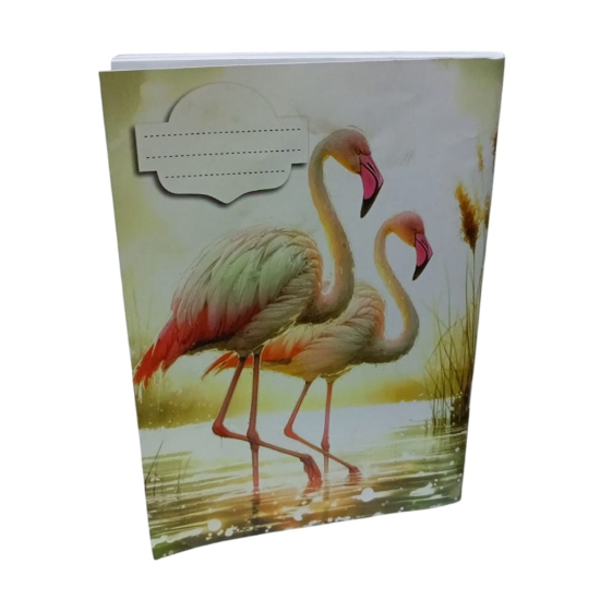 Image de Cahier Scolaire à Carreaux, 60 Feuilles, Motif Cygne, Couverture Couchée, Format 16 × 22,5 cm – Extra Line