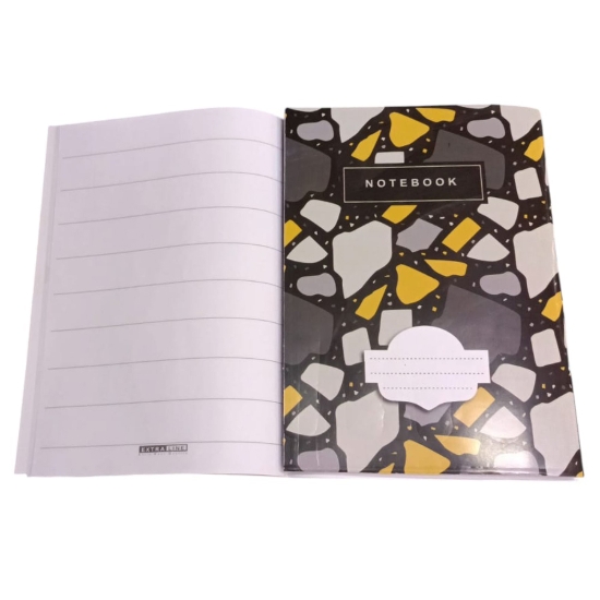 Image de Cahier Scolaire, 9 Lignes, 40 Feuilles, Motif Marbre, Couverture Couchée, Format 16 × 22,5 cm – Extra Line