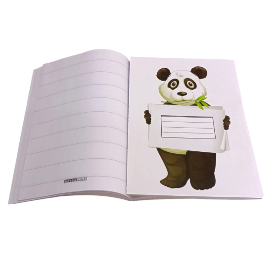 Image de Cahier Scolaire, 9 Lignes, 40 Feuilles, Motif Ours, Couverture Couchée, Format 16 × 22,5 cm – Extra Line