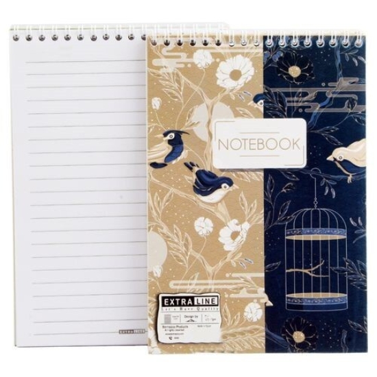 Image de Bloc-notes spirale Extra Line, 40 feuilles lignées, 60 g/m², format A5