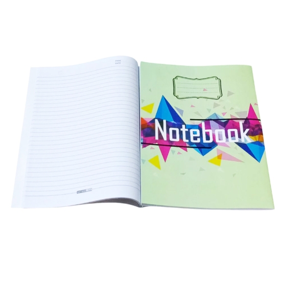 Bild von Extra Line A4 Geheftetes Liniertes Heft 40 Blatt, Dreiecks-Design Glanzumschlag