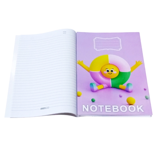 Bild von Universitätsheft Extra Line 40 Blatt liniert geheftet, Eiscreme-Design, Kunstdruckumschlag, Format A4