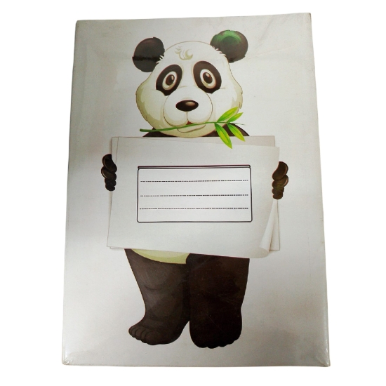 图片 Extra Line 学校用横线本 40 页，熊图案，铜版纸封面，尺寸 16 × 22.5