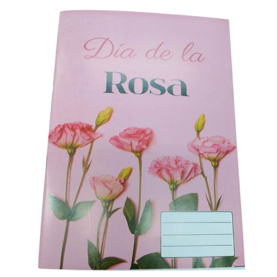 Bild von كشكول مدرسي دبوس انجليزي 60 ورقة، شكل روز غلاف كوشيه، مقاس 16 × 22.5 - اكسترا لاين