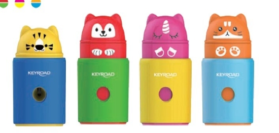 Picture of Keyroad plastic sharpener 1 hole + container – Model KR973148