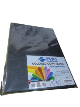 Show details for Pack of Black Copy Paper 80 gsm, 100 Sheets, A4 Size – Simba Model FT-80-26 Picture of Pack of Black Copy Paper 80 gsm, 100 Sheets, A4 Size – Simba Model FT-80-26