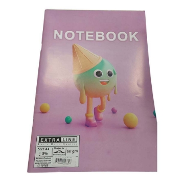 Show details for Extra Line University Notebook Stapled Ruled 60 Sheets Ice Cream Design Coated Cover A4 Picture of Extra Line University Notebook Stapled Ruled 60 Sheets Ice Cream Design Coated Cover A4