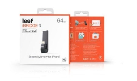 Picture of 64GB Flash Drive for iPhone/iPad Leef iBridge 3 OTG
