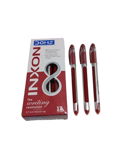 Bild von Roter Kugelschreiber 0,7 mm – Inxson DOMS Modell 80753