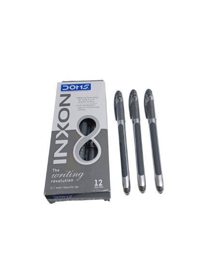Bild von Schwarzer Kugelschreiber 0,7 mm – Inxson DOMS Modell 80752