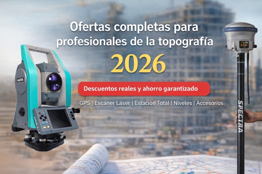 Ofertas de equipos de topografía para el año 2026