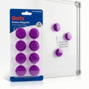 Image de Aimant rond pour tableau – 2 cm, 10 pièces, couleur violette – Beifa Modèle FH110-08V20