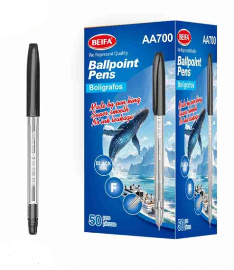 Picture of Beifa ball pen black 0.7 mm model AA700-50B1