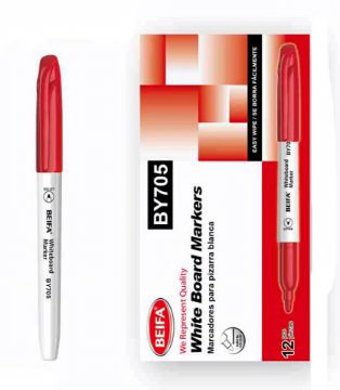 Bild von Beifa roter Whiteboard-Marker (Rundspitze) – Modell BY705-03B7