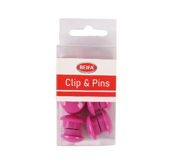 Picture of مغناطيس سبورة بيفا دائري - 2 سم، كارت 10 قطع، لون وردي (موديل FH110-34V20)